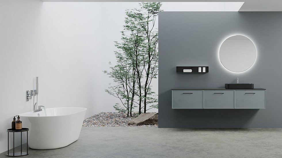 minimalist look in your bathroom