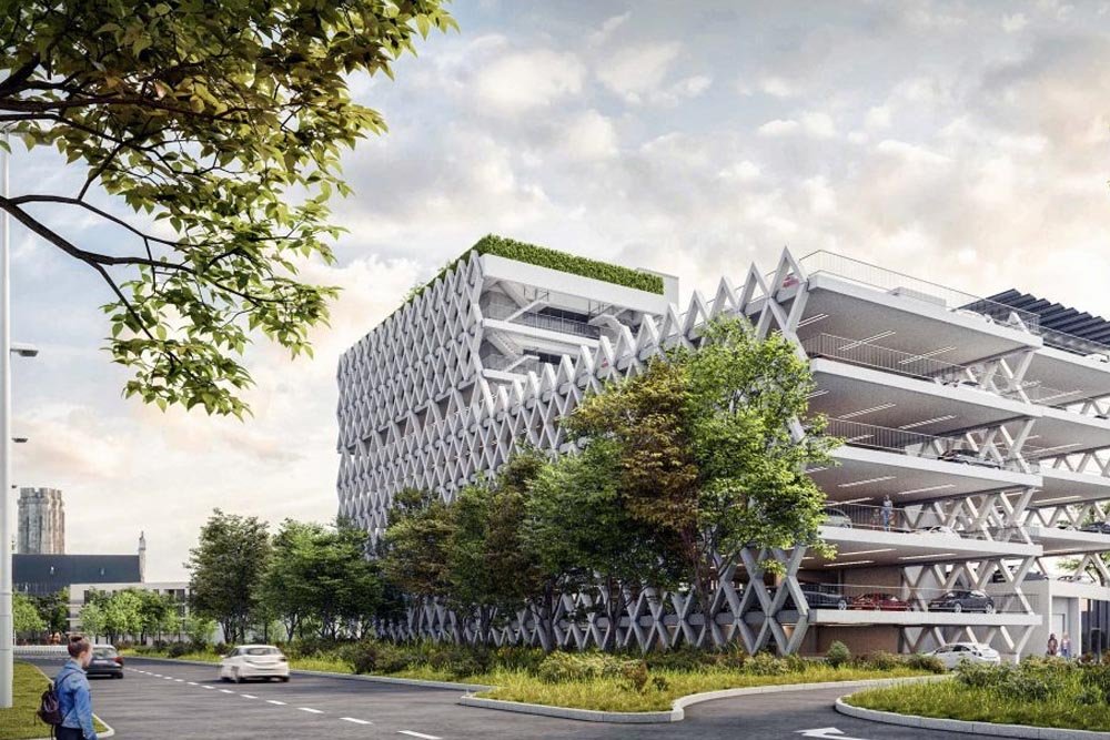 integrating technology and sustainability for parking garages