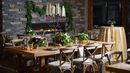 design ideas for a cozy indoor wedding