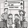 tips for stress free travel between airports and theme parks