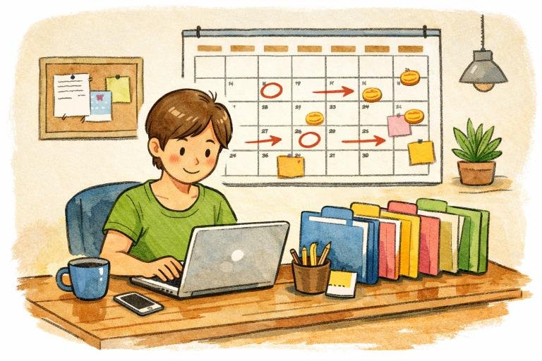 best practices for freelancers and contractors to stay organized